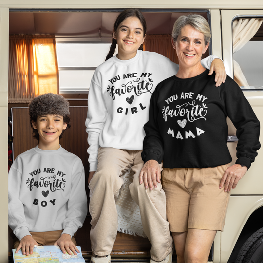 Mama and Kids Matching Crewneck Sweatshirt