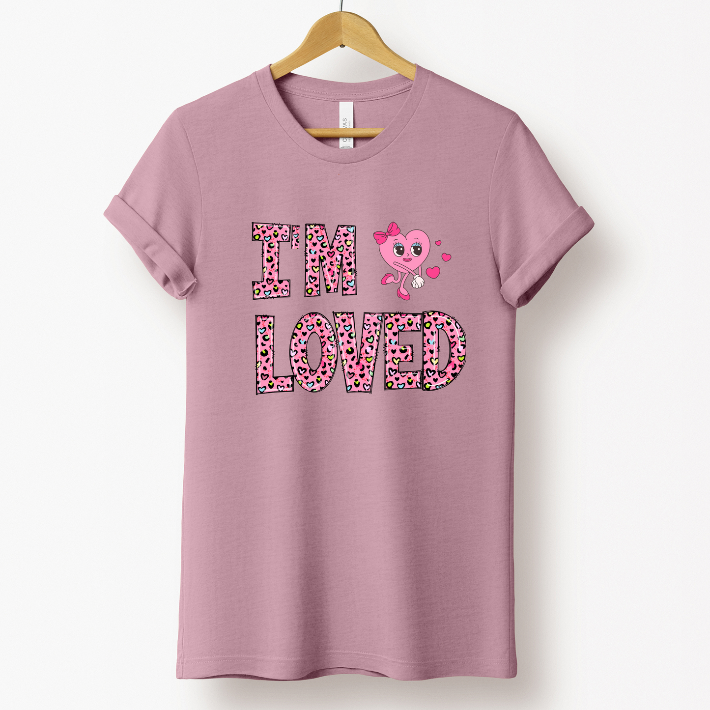 "I'm Loved" Print Crew Neck T-shirt for Women - Casual Tee for Spring & Summer