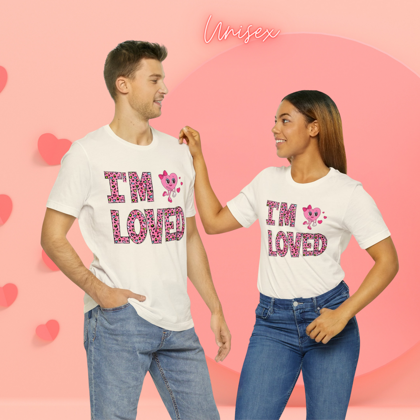 "I'm Loved" Print Crew Neck T-shirt for Women - Casual Tee for Spring & Summer